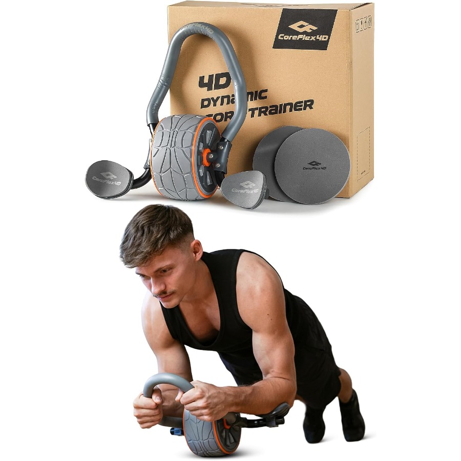 Ab Roller Wheel With Elbow Support - 코어플렉스 4D 복근 롤러 휠(팔꿈치 지지대