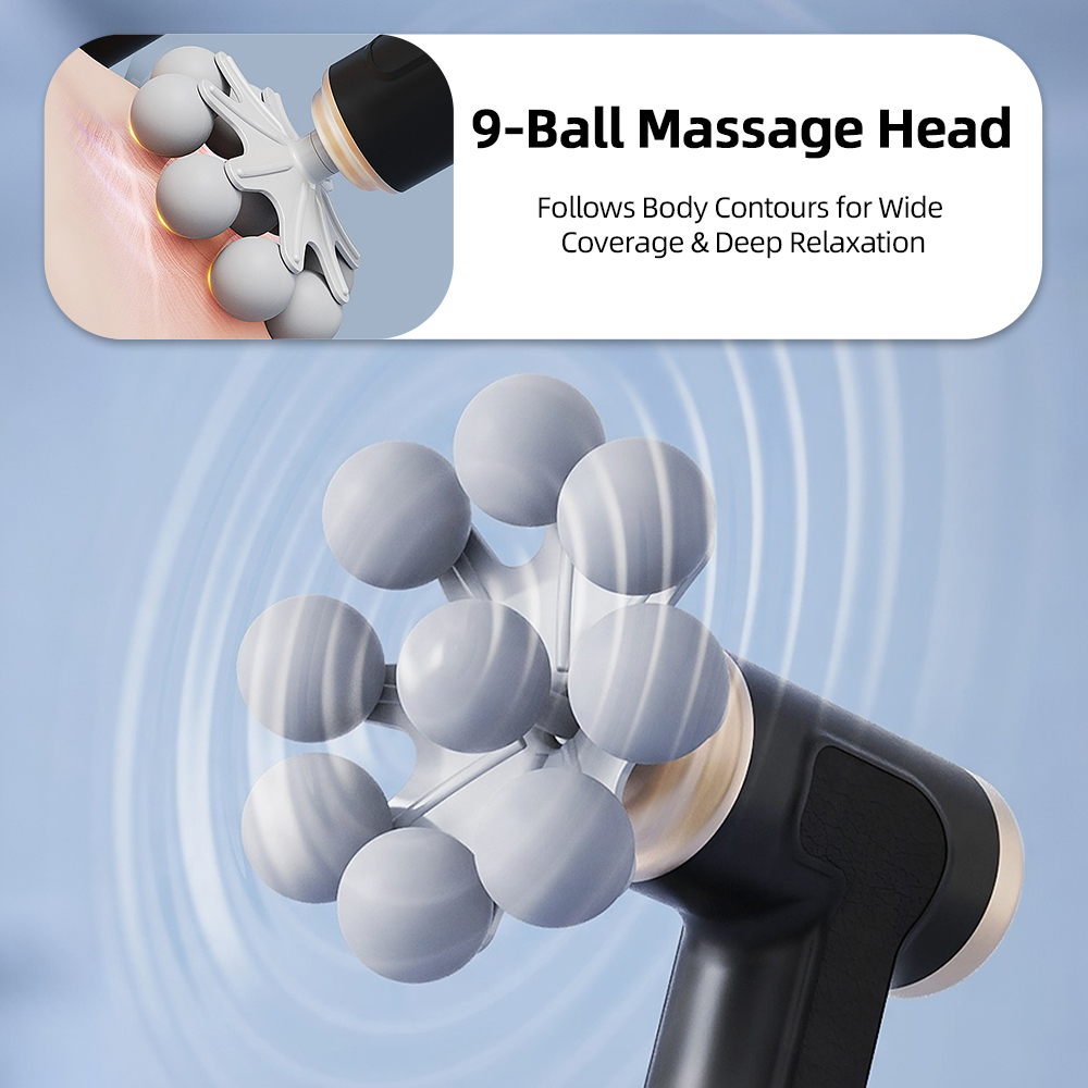 2-in-1 긴/짧은 손잡이 무선 근막 마사지건, 9개 - Electric Massage Gun Deep Tissue 리뷰 및 가격