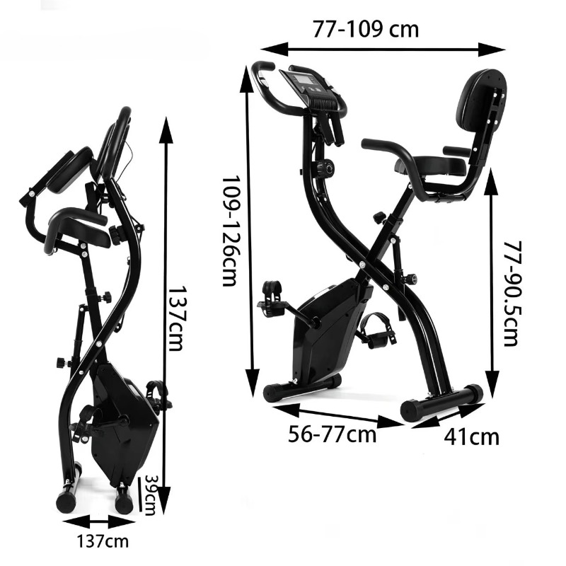 접이식 실내 자전거, 가정용 운동을 위한 조절 가능한  - Exercise Bike Magnetic Resistance 리뷰 및 가격